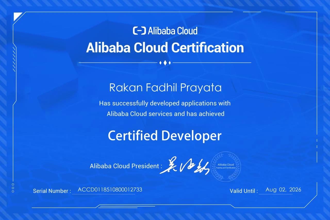 Alibaba Cloud Certified Developer