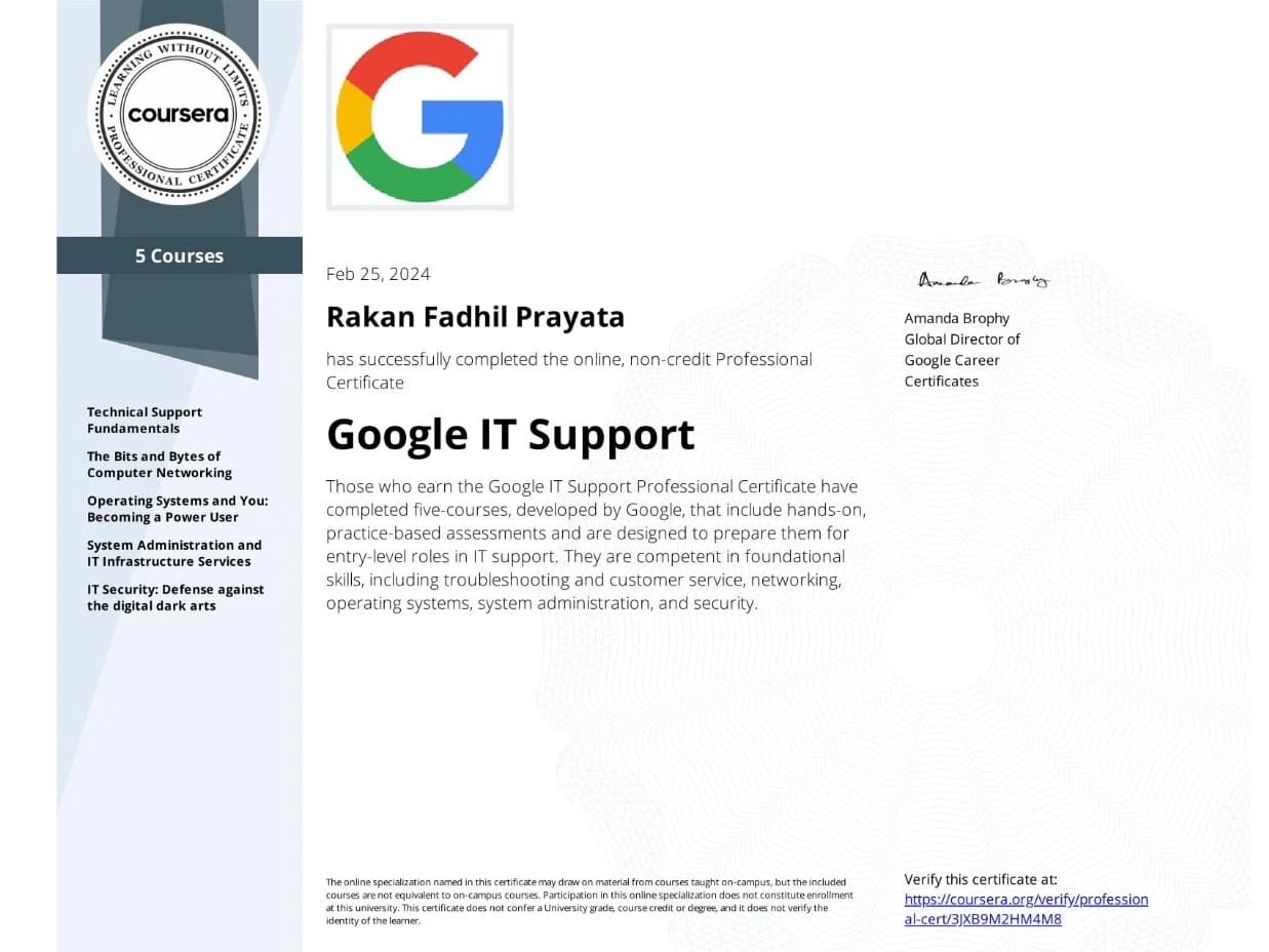 Google IT Support