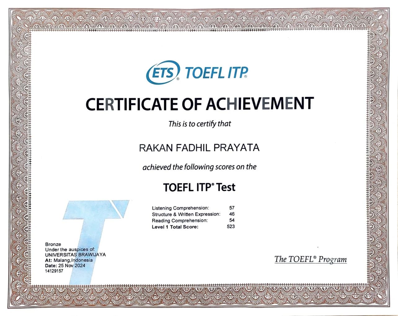 TOEFL ITP